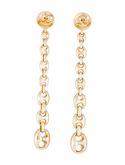 gucci pink gold marina chain earrings|Gucci Marina Chain .